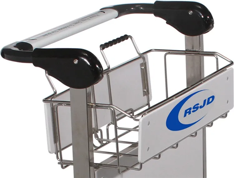 Unfoldable Airport Luggage trolley cart with brake