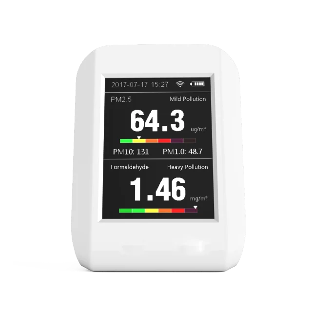 
Handheld HCHO Meter Formaldehyde Detector Air Quality Monitor Gas Analyzer Portable PM 2.5 PM 1.0 PM 10 Monitor 