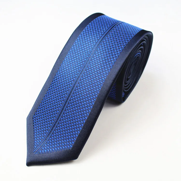 
Customize 100% Polyester Woven Tie Skinny Necktie For Men 