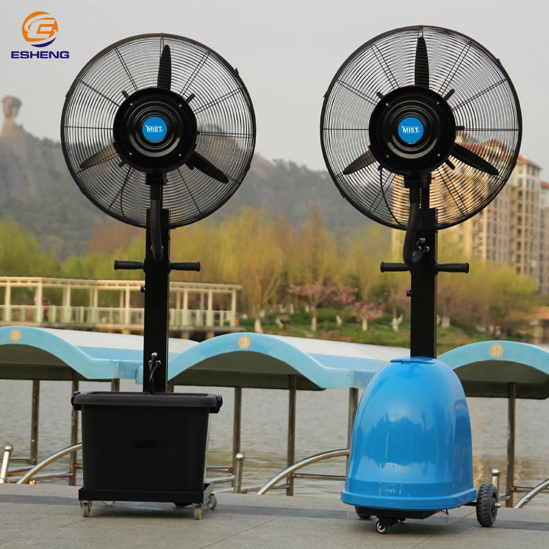 portable fan mist water spray air cooler fan
