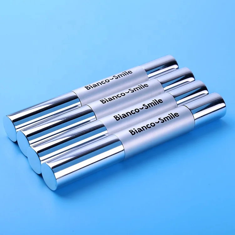 
4G Teeth whitening silver chrome pen, take away tooth whitening system whitening teeth 