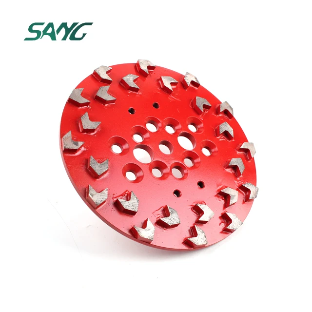250mm diamond 20 arrow segments Blastrac grinding disc concrete abrasive plate for EDCO Blastrac floor grinders