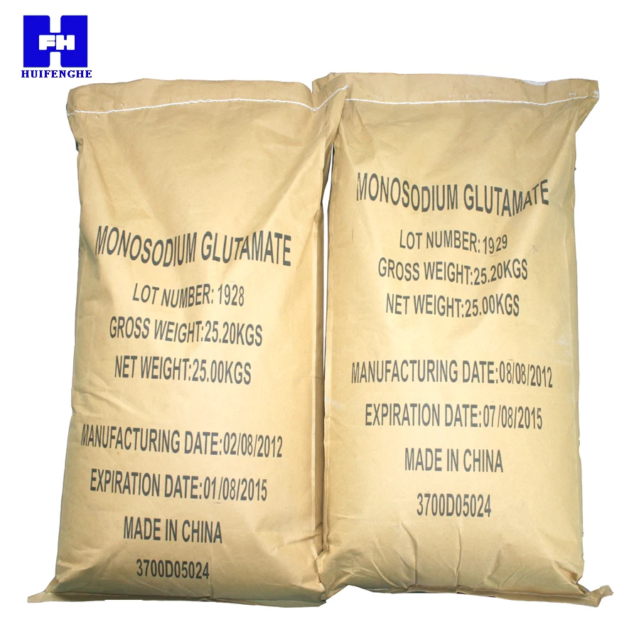 120 mesh size Monosodium glutamate MSG powder Seasoning MSG 98%-99%