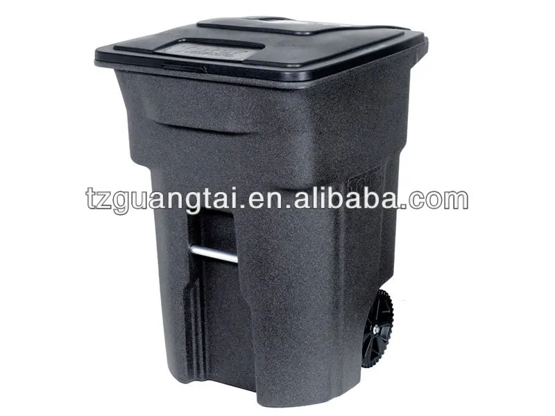 Euro/North American type plastic medical refuse bin trash can wheelie bin 360L