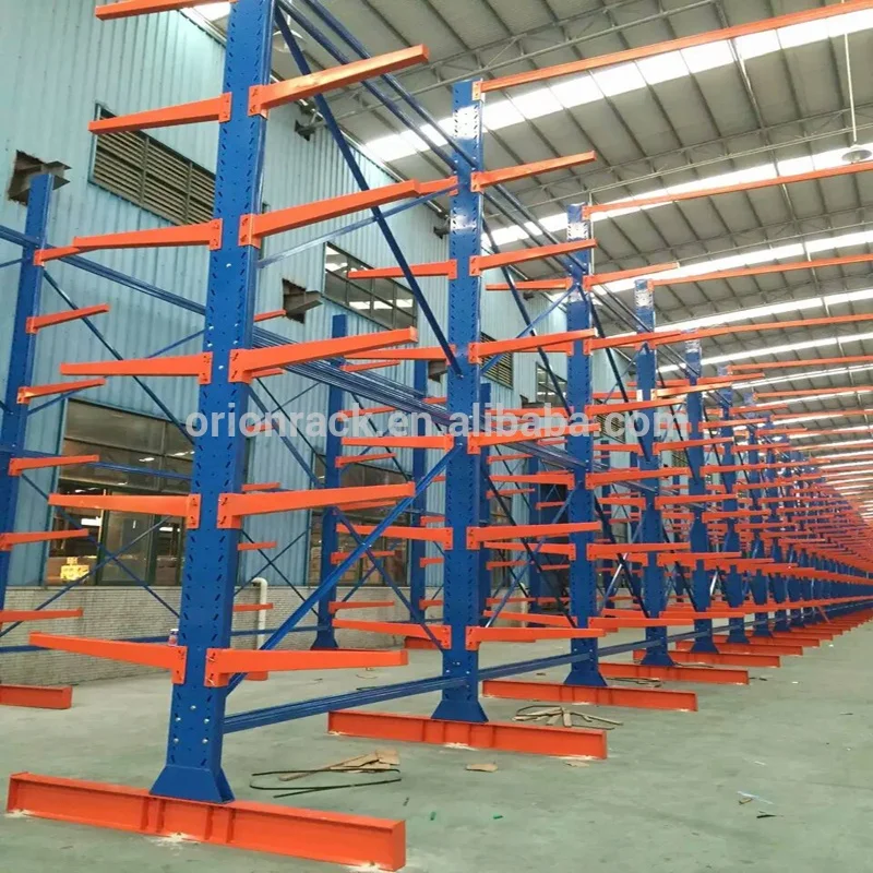 Car Cantilever Racking System steel pipe warehouse storage cantilever rack