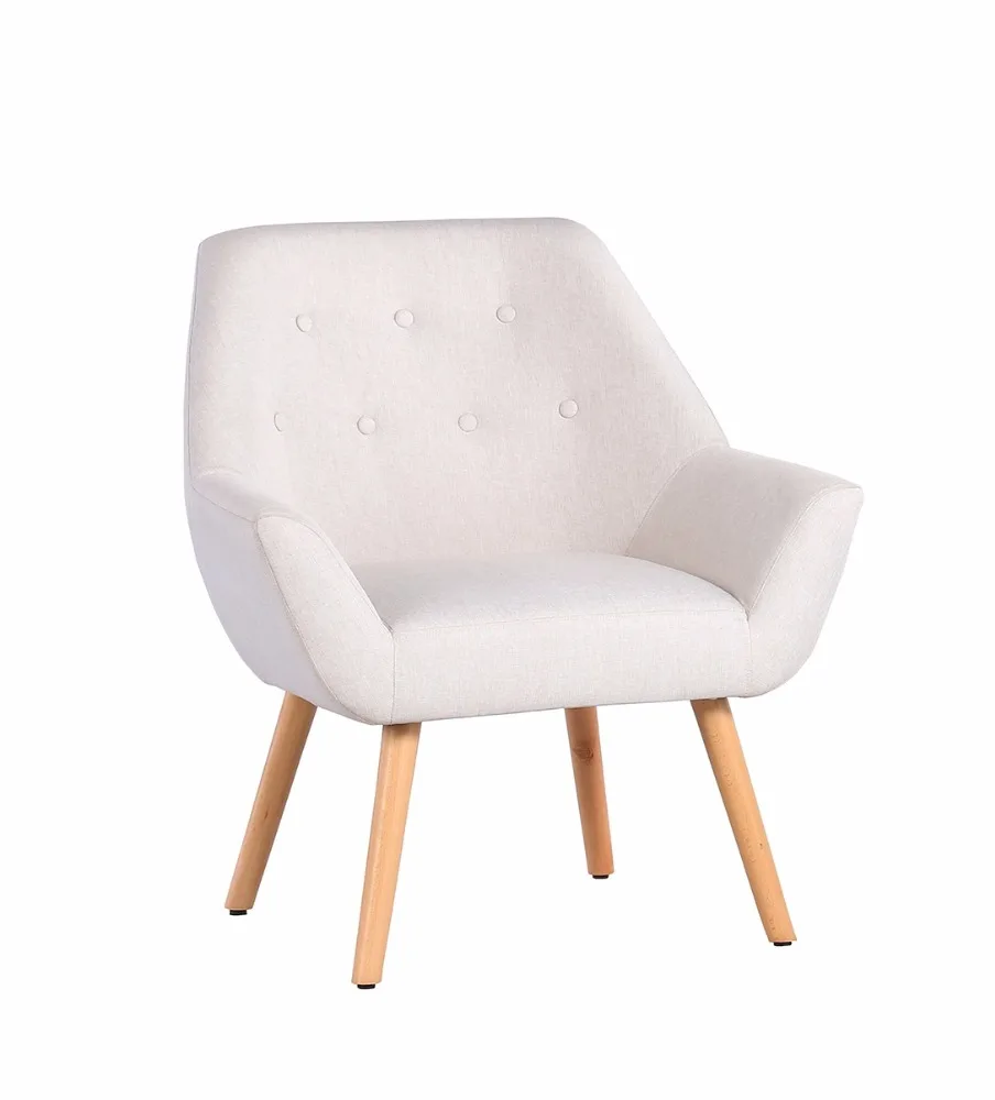 
 Кресло с одним льняным пуговицами на спине, диван для гостиной, кресло с акцентом, тканевое кресло для отдыха  