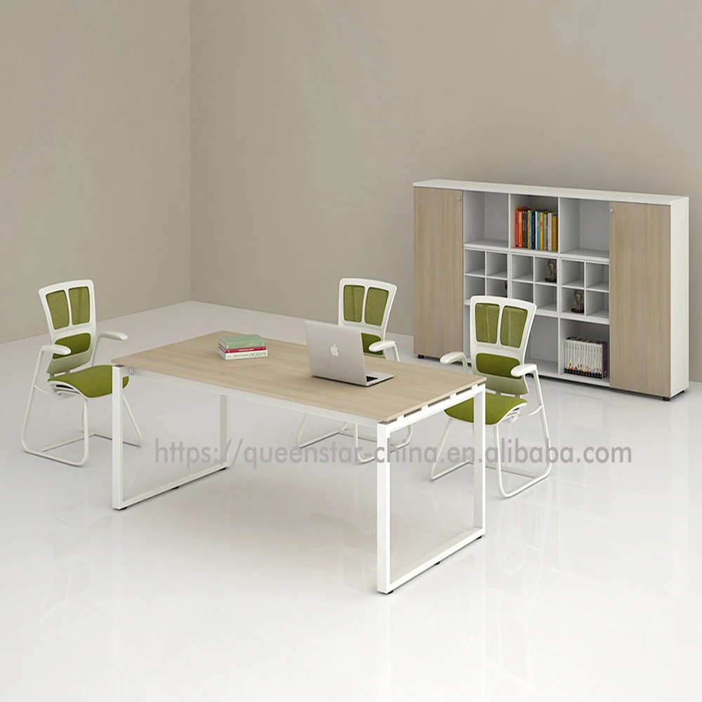 QS-MT-CAE03 luxury meeting table Conference Table with metal frame office desk
