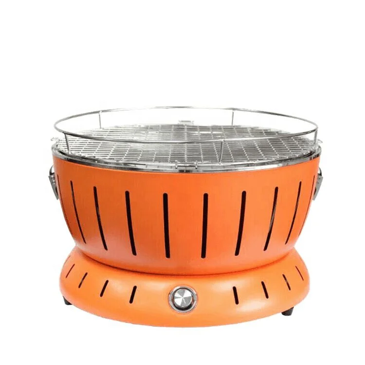 Charcoal Grill Portable BBQ Grills with Smoker Small Charcoal Grill for Desk Tabletop Outdoor Cooking Picnic Garden Terrace Camp