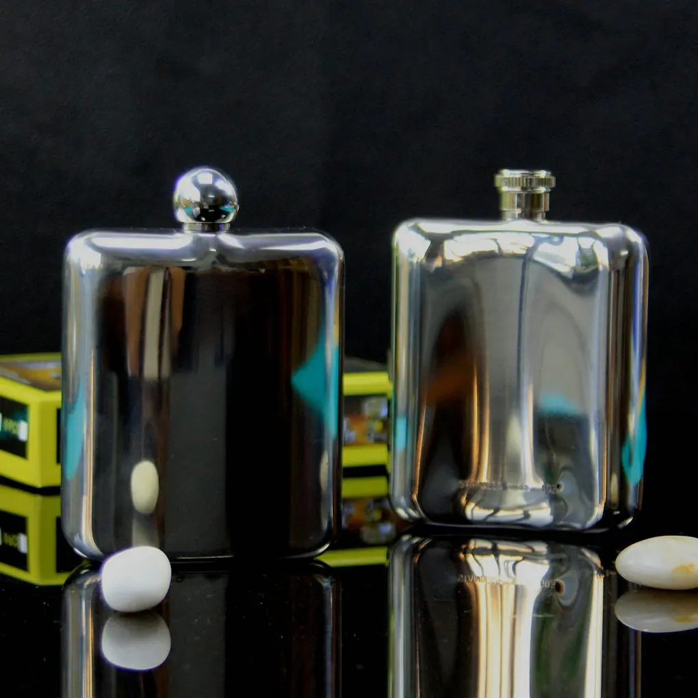 Фляжка для ликера из нержавеющей стали, 6 унций, с логотипом заказчика