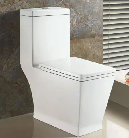 Sanitary ware ceramic one piece square toilet bowl/WC toilet/ceramic toilet