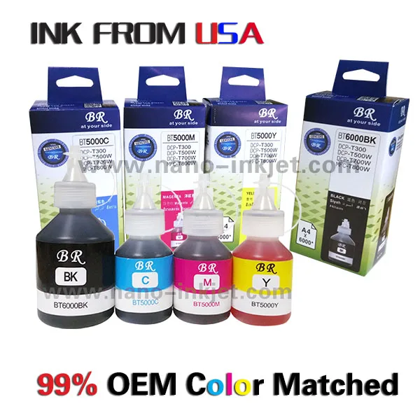 
Refill Ink for Brother DCP-T300/500W/700W; MFC-T800 BT6000 