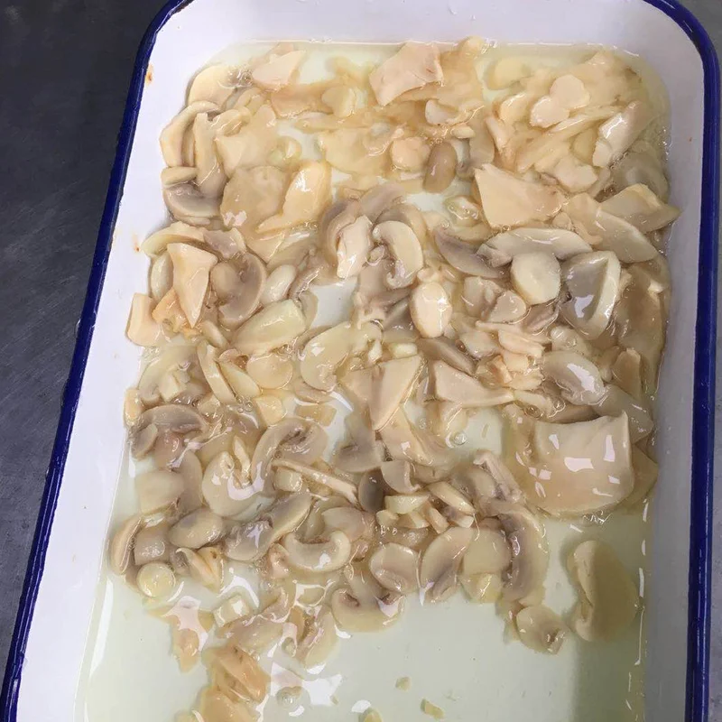 
100% king oyster mushroom in can in brine 