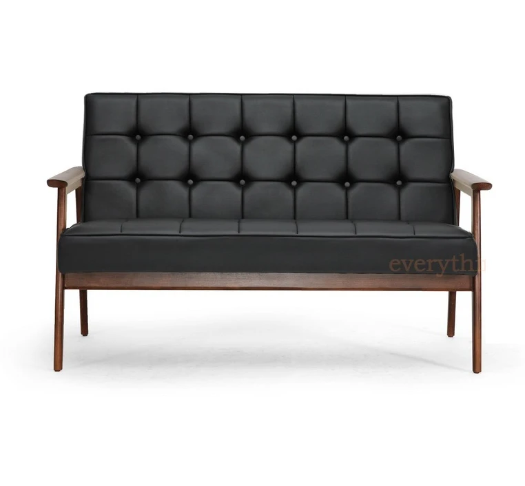 
stratham wooden arm chair CH039 in leather / genuine top grain leather armchair 