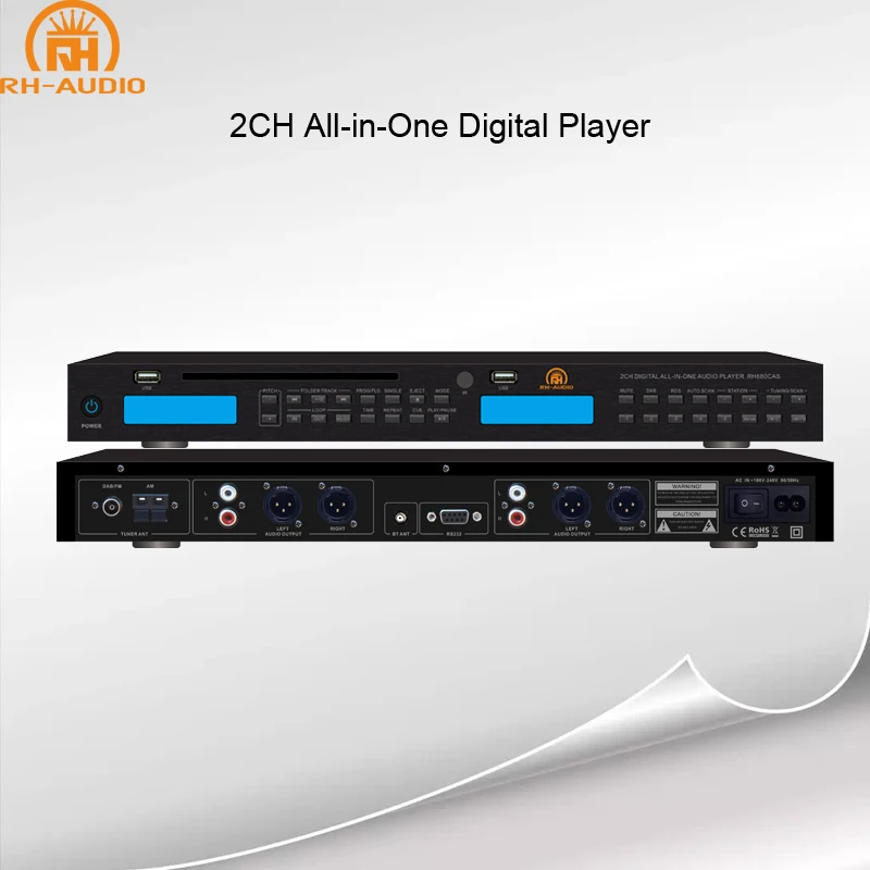 RH -AUDIO 2CH DAB CD Player With USB/AUX/BT Digital Player