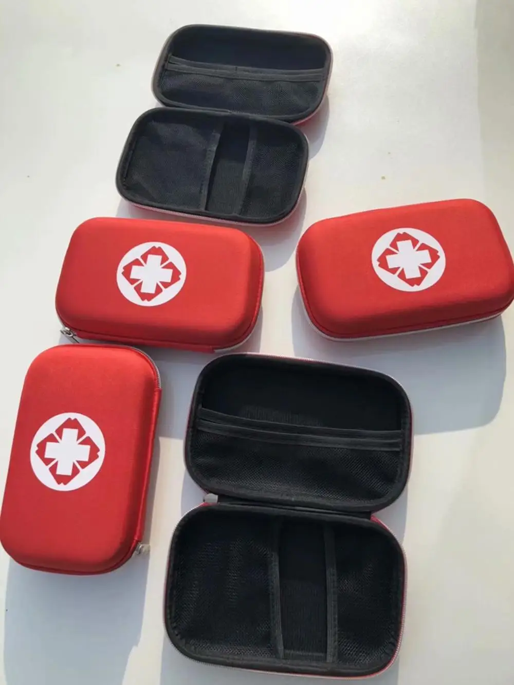 
BEST First Aid Kit Emergency case Red Hard Case with White Cross Perfect for Camping, Sports, Survival, Home, Car, Hunting, Co 