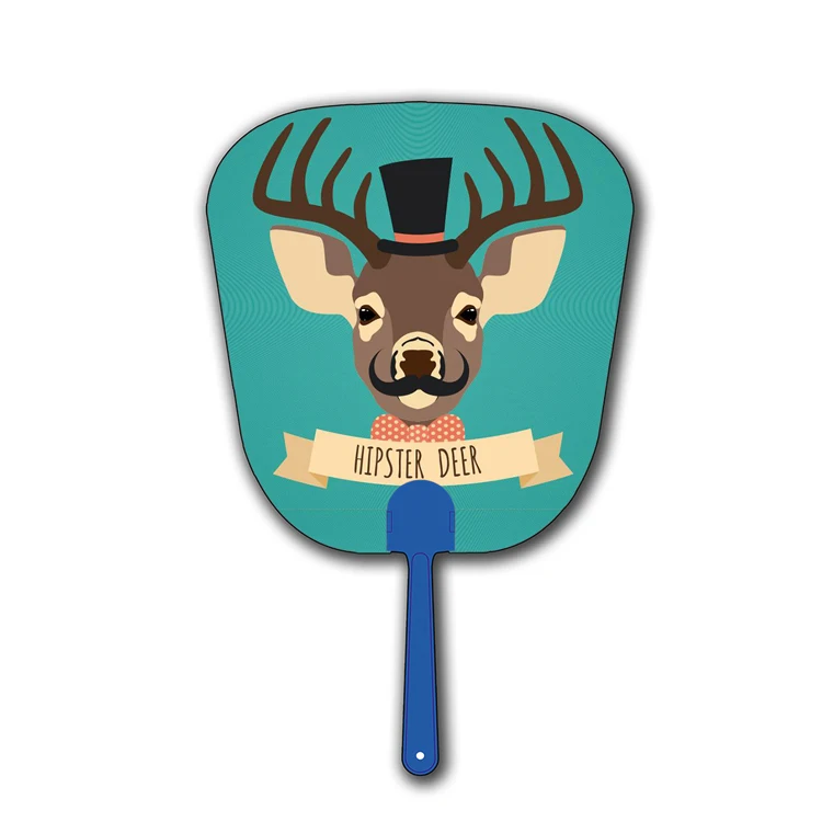 Zebulun Promotional Product PP 3D Lenticular Effect Plastic Hand Fan