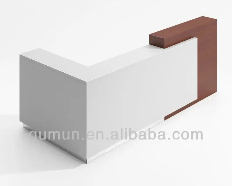 factory customized spa gym salon hotel small half round front counter wooden marble LED office small reception desk