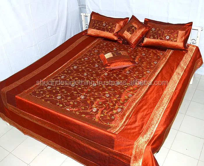 Эксклюзивные шелковые вышитые покрывала от Rajasthan