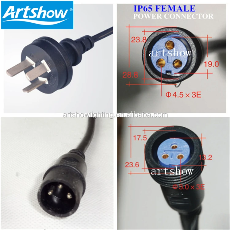 waterproof led par light power cable outdoor led wall washer lighting power cable Outdoor Stage lights waterproof DMX cable