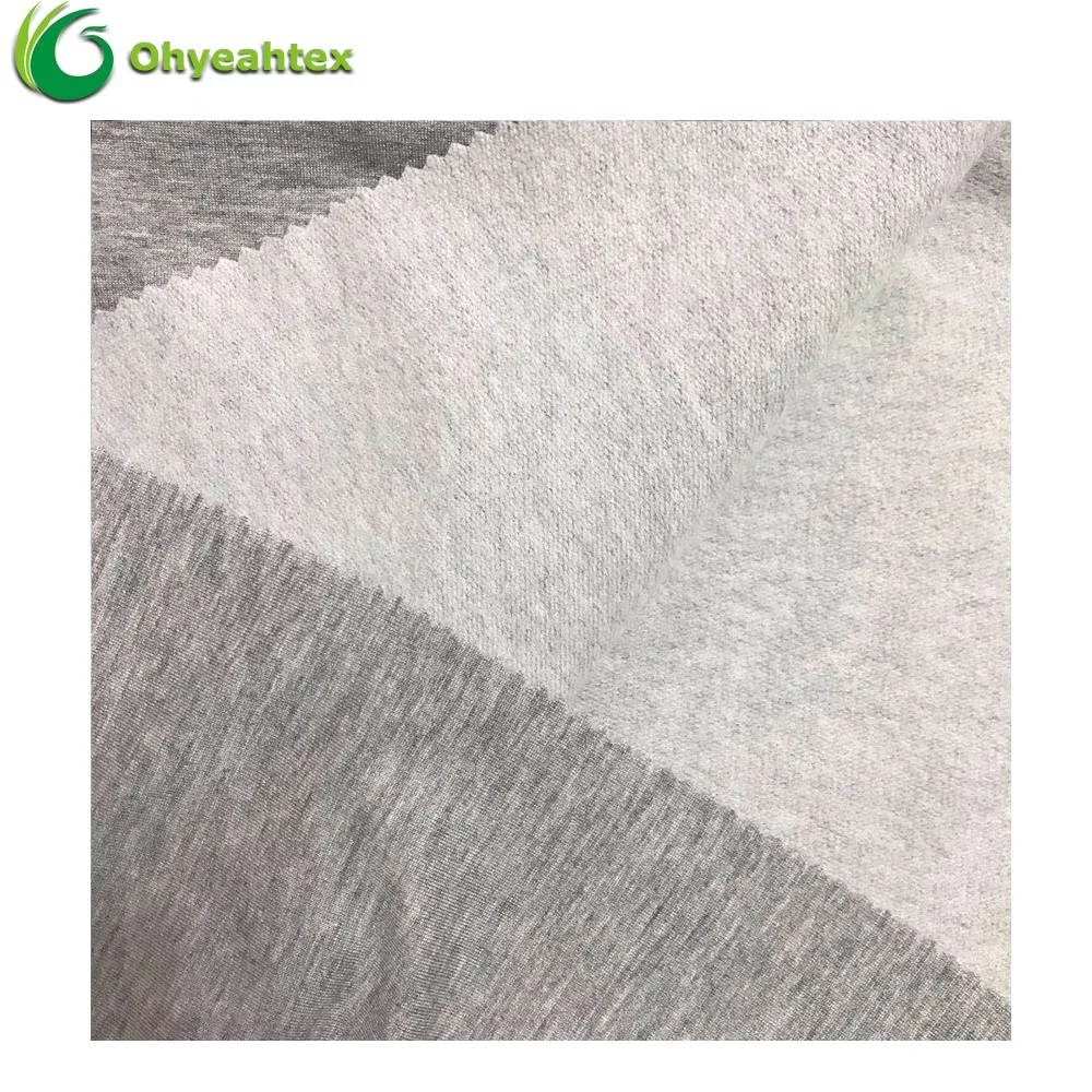 Comfortable And Soft Knit Modal Polyester Brush Fleece Fabric For Hoodie