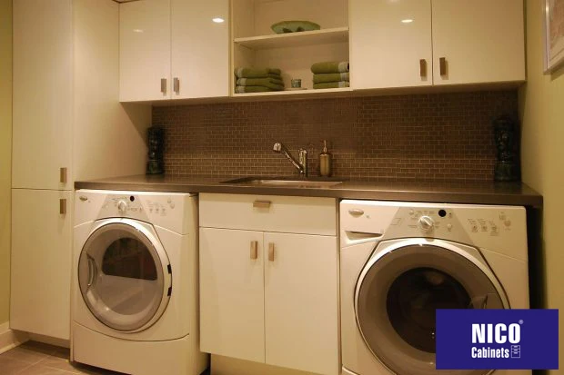NICOCABINET Modern Bathroom Laundry Washing Machine Cabinet