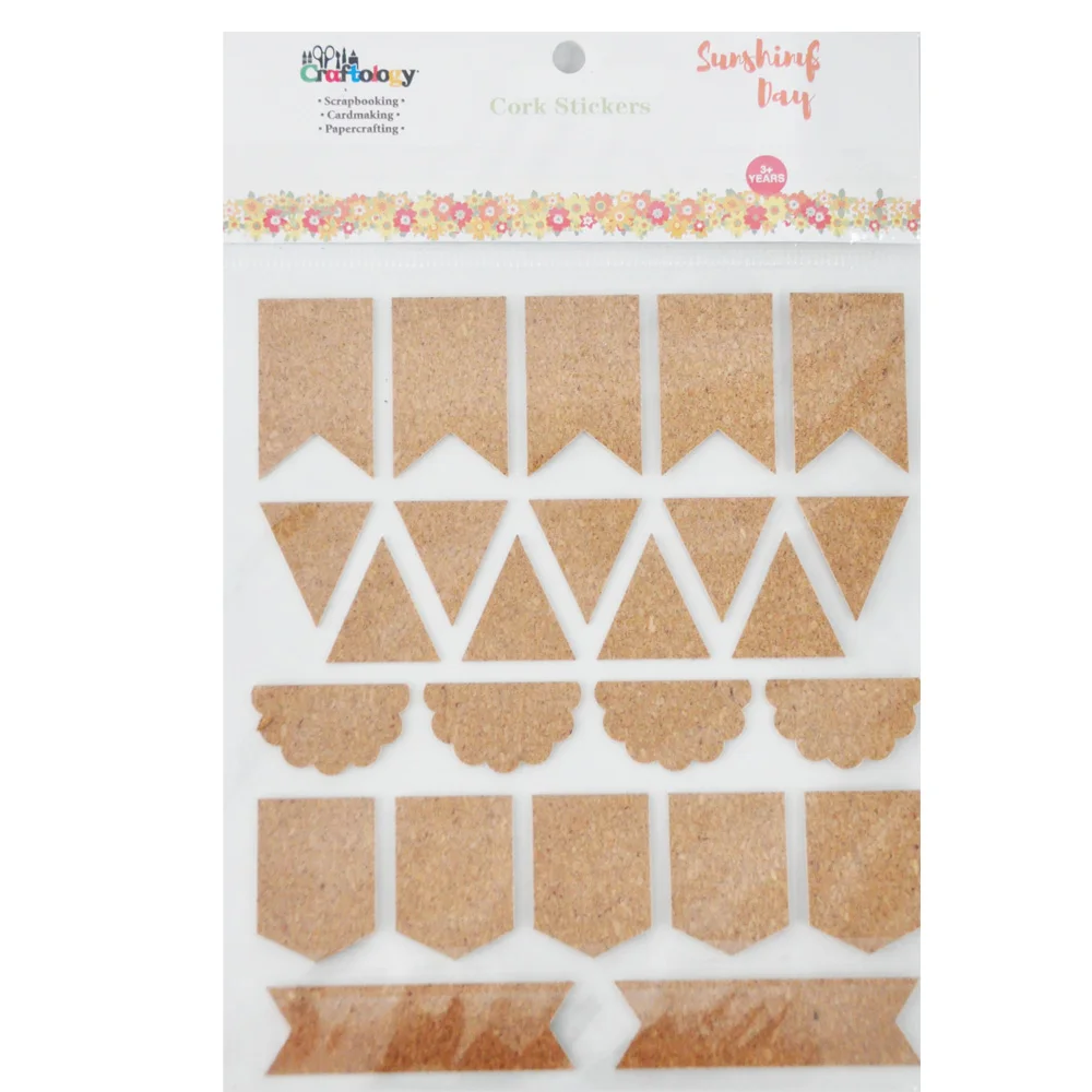Eco-friendly decoration plane cork stickers