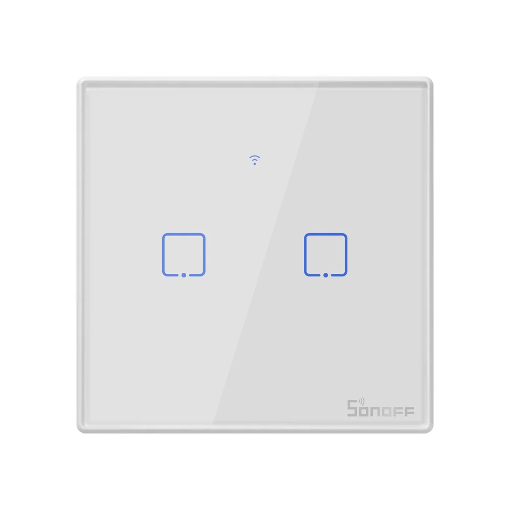  Настенный сенсорный выключатель SONOFF T2UK 2C TX с Wi-Fi 3 клавиши дистанционное управление через приложение автоматизация умного дома работает Alexa Google