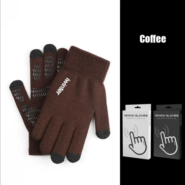 Горячая Распродажа, теплые варежки для сенсорного экрана, перчатки для зимы