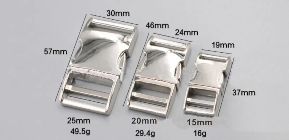 10mm 15mm 20mm 25mm 32mm 38mm 50mm metal side release buckles,quick release buckle