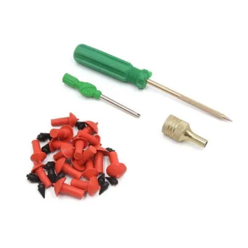 Motorcycle Tire Plugger Tubeless Tyre Wheel Repair Gun Kit Plug Rubber Spiffy