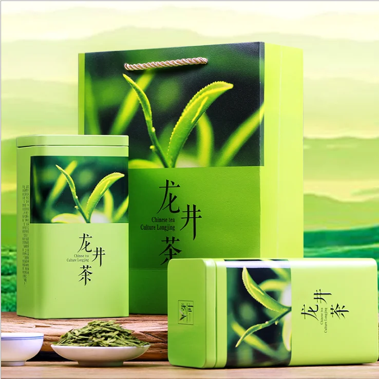High quality Top 10 famous Chinese tea gift packing the vert de china green tea Longjing Tea