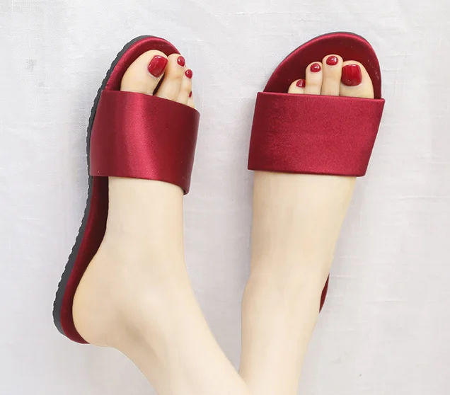 China factory summer shoes candy color fashion ladies newest girls slipper