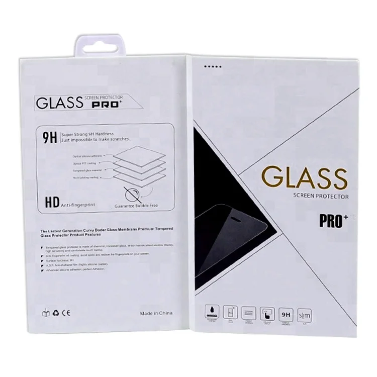 Phone Packaging Packing Mobile Retail Custom Screen Protector Pack Tempered Glass Box Package