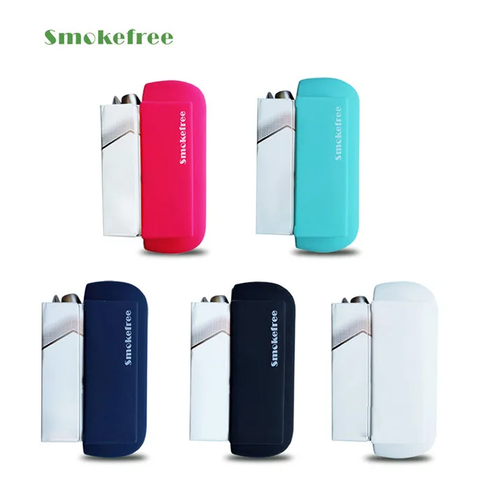 Smokefree multi color all in one silicone protective soft case for use with IQOS 3.0