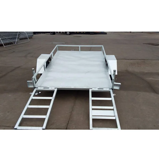 Hot dip galvanized car trailer small car trailer with ramp