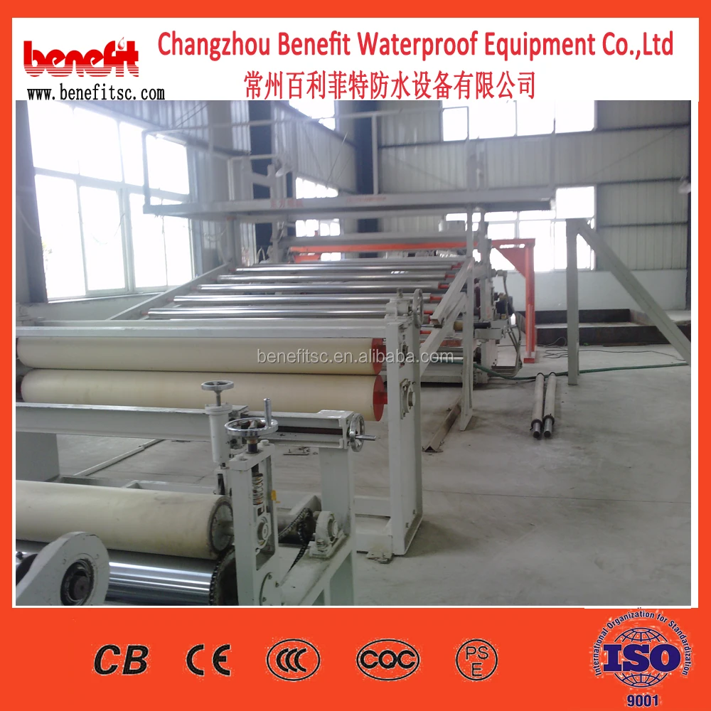 PE PVC CPE TPO EVA Geomembrane Waterproof Sheet Extrusion Line