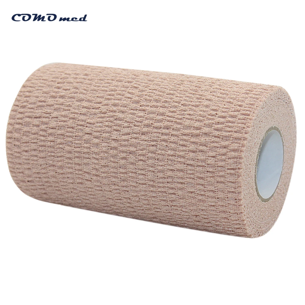 quality 4.5m/6.9m Hand Tear Light Elasticity Adhesive Bandage self adhesive black tape 5m