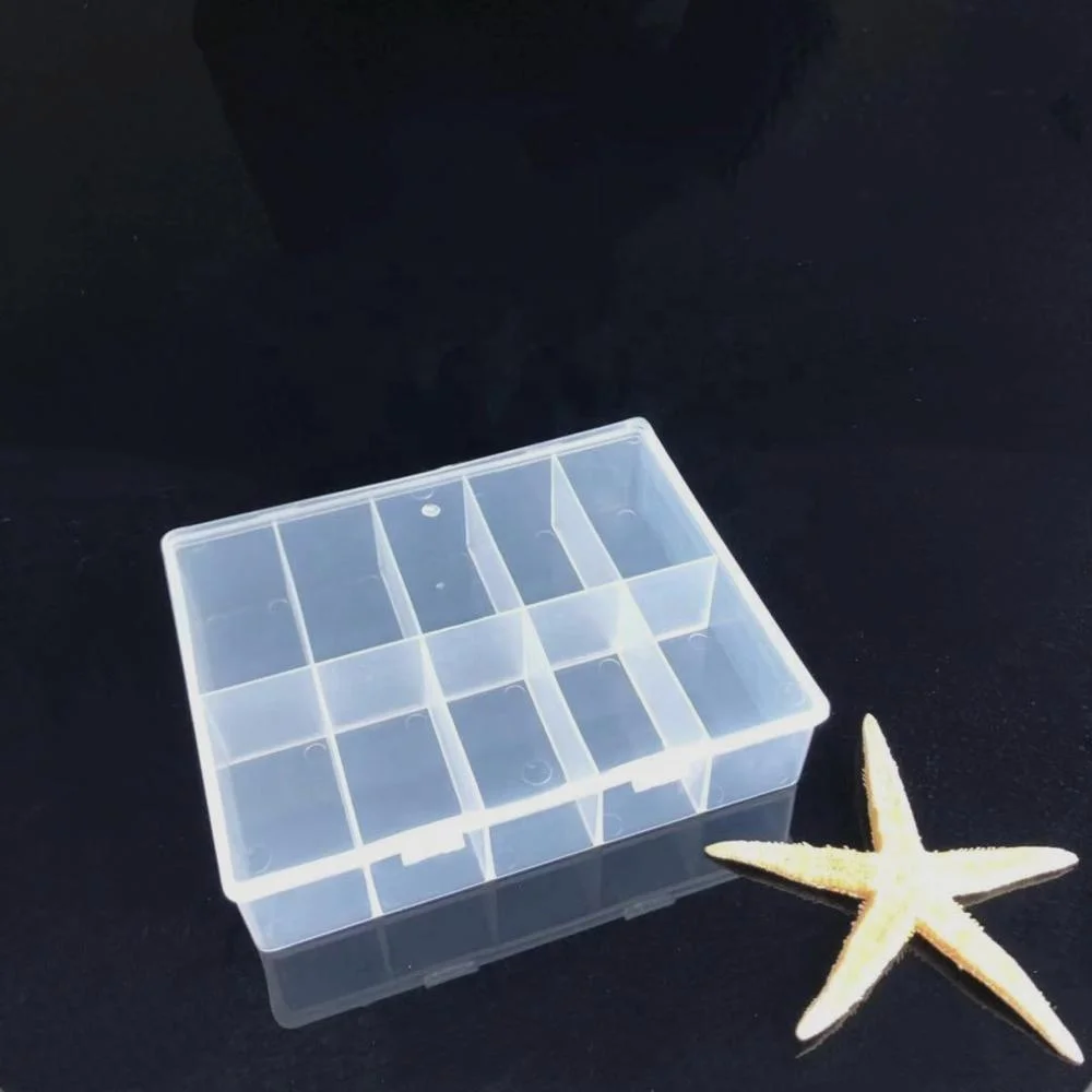 newest nail art 10 grids plastic storage box for nails