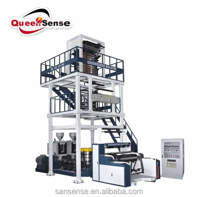 2 Layers ABA Die head Film Extrusion Machine ,Best quality Polyethylene Film Making Machine