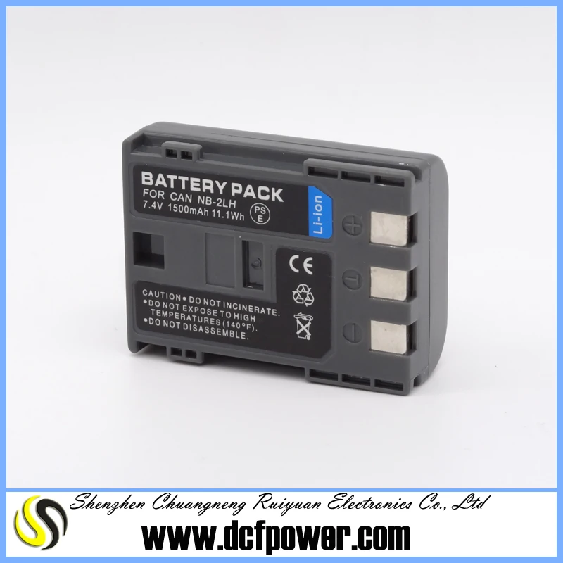 новые nb-2l nb-2lh nb 2l nb 2lh камеры аккумулятор для Canon 350d 400d DVD видеокамер dc310 dc320 dc330 с высоким качеством