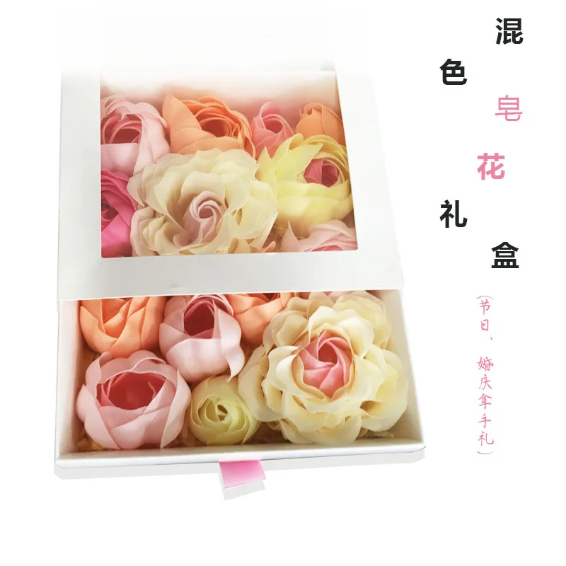 Holiday gifts rose soap flower set    soap confetti  rich styles, colors, fragrance OEM ,Factory direct sales