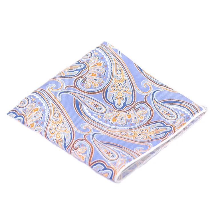 Мужской Шелковый носовой платок с принтом Пейсли