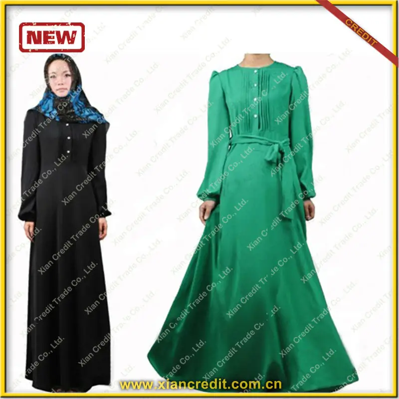 Fashion Color Jilbab Abaya hijab Islamic niqab dress Arab