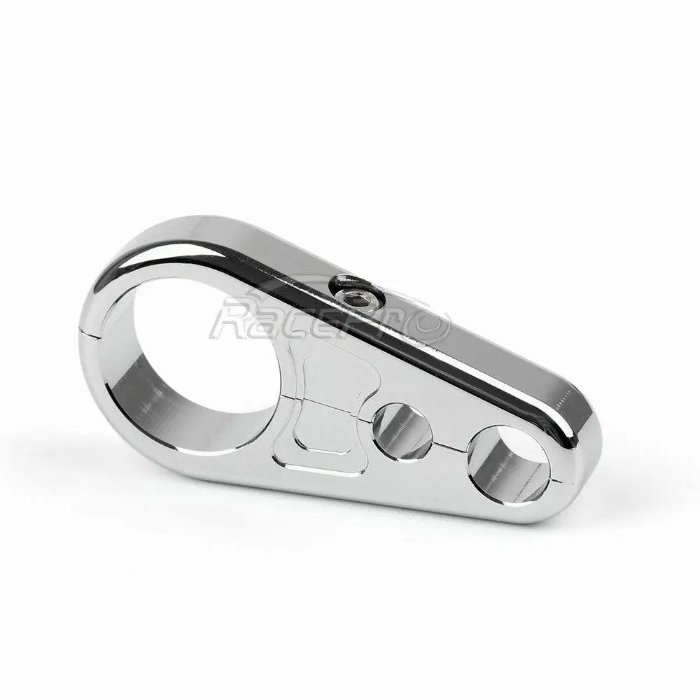 1 Inch Frame Handlebar Dual Throttle Line Brake Clutch Cable Clamp Clip Holder For Harley Davidson