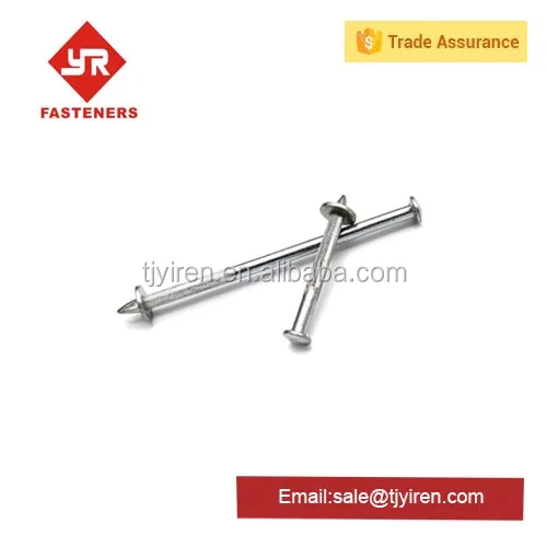 HDD shooting nail for concrete with metal washer