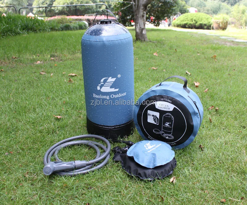 innovative pump regulated solar portable camping hot water shower