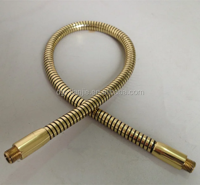 Adjustable brass Gooseneck tube with copper gooseneck screw for lamp
