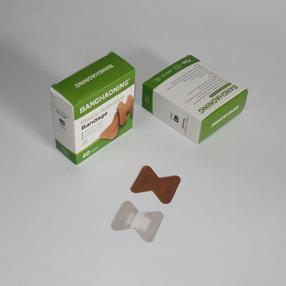 
cheap comfortable breathable sterilized medical assorted size skin color elastic butterfly adhesive bandage for finger 