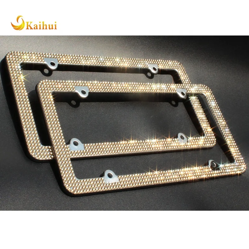Рамки для номерного знака автомобиля со стразами