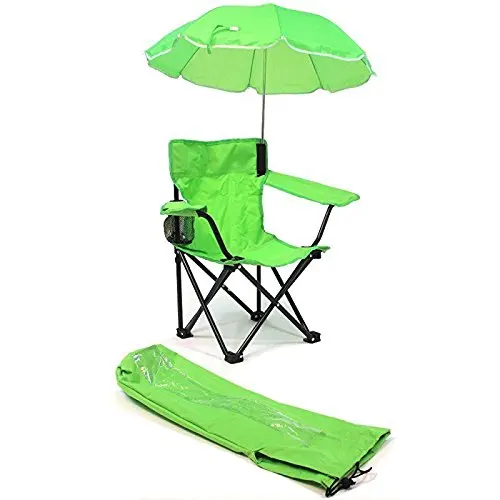 Outdoor Portable Beach Chair for Kids with Umbrella & Bag